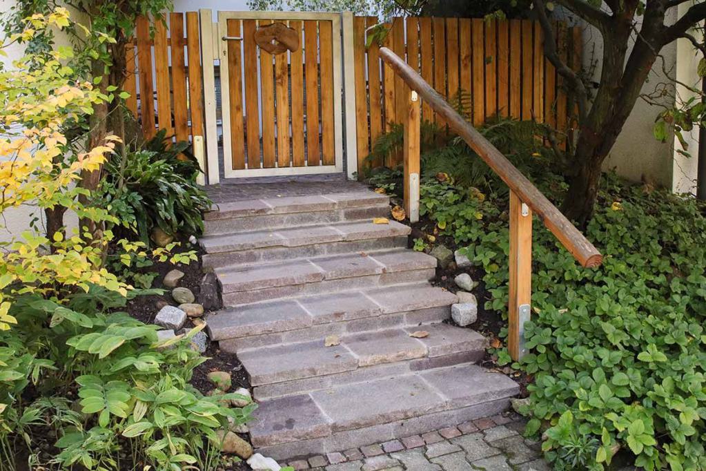 Treppe aus Porphyr