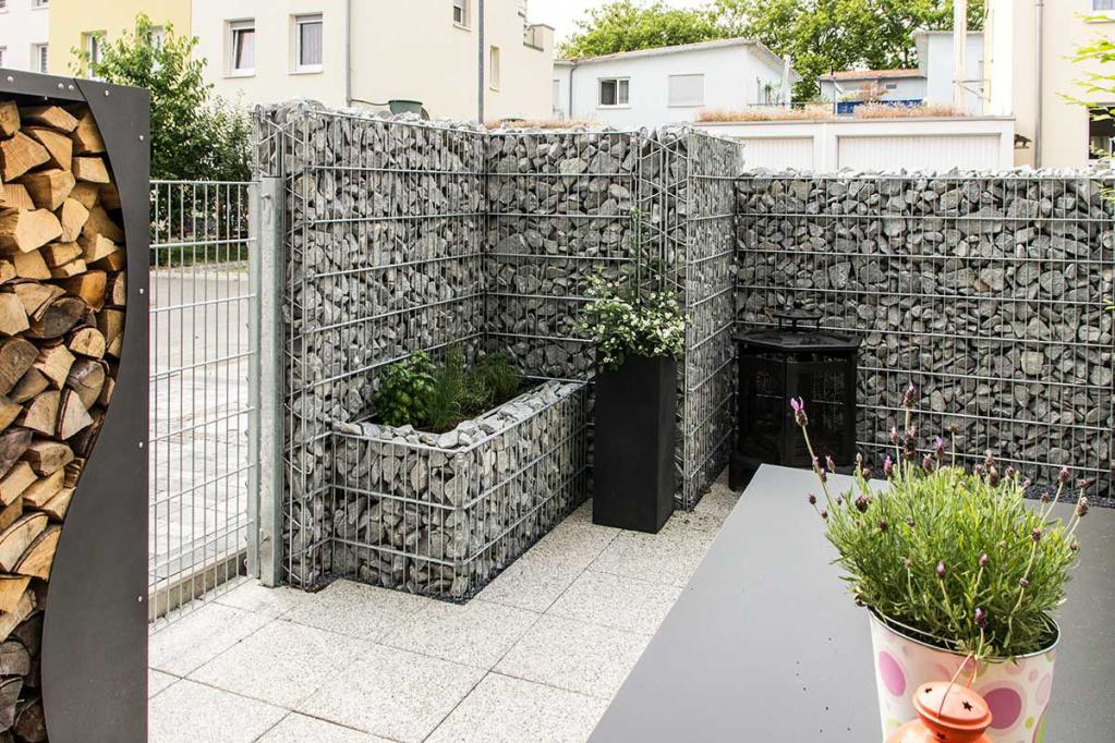 Gabionen - Sichtschutz